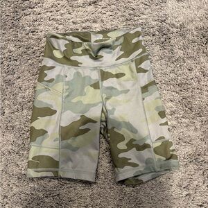 Aeropostale Green Camo Bike Shorts
